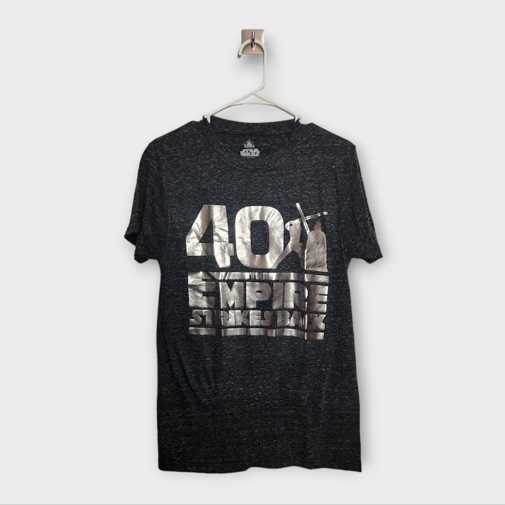 Disney Parks Star Wars 40th Anniversary Empire Strikes Back Foil Graphic Tee S - Picture 3 of 7